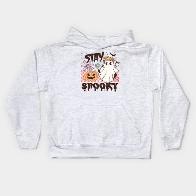 Halloween for women Stay spooky Kids Hoodie by Positively Petal Perfect 